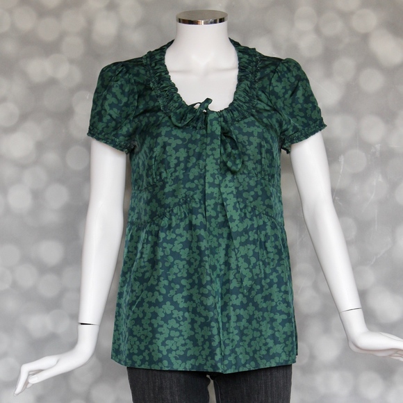 Marc Jacobs Silk Leaf Print 